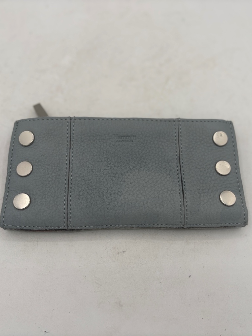 Hammitt 110 North Leather Wallet Paved Blue READ